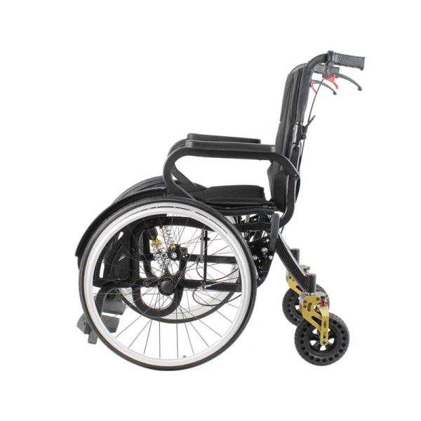 02 Silla de ruedas manual compacta YSM2006 con amortiguación avanzada y plegable