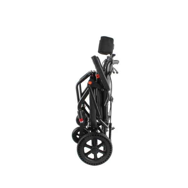 02 Silla de ruedas manual ultraligera YSM2035 12,7 kg, respaldo ajustable