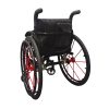 Silla de ruedas deportiva ergonómica con cojín de malla y marco de aluminio duradero