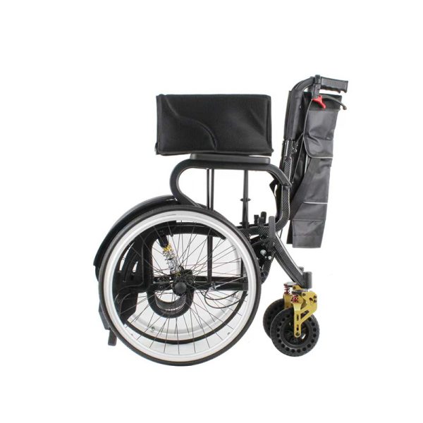 04 Silla de ruedas manual compacta YSM2006 con amortiguación avanzada y plegable