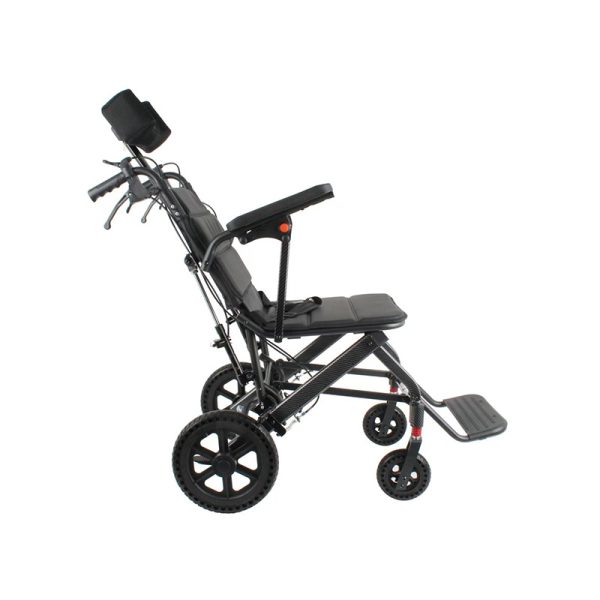 04 Silla de ruedas manual ultraligera YSM2035 12,7 kg, respaldo ajustable