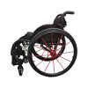 Silla de ruedas deportiva ergonómica con cojín de malla y marco de aluminio duradero