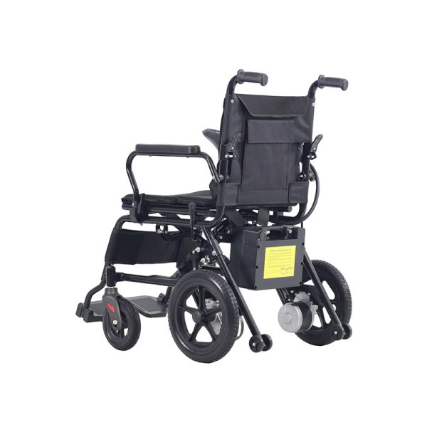 06 Silla de ruedas eléctrica plegable de doble motor | Ayuda de movilidad de alta resistencia de 100 kg