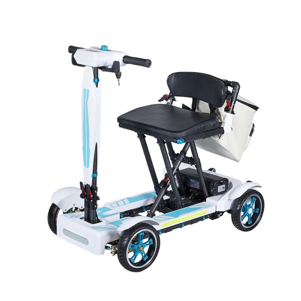 06 scooter eléctrico portátil YSS3026, diseño plegable de 20 kg