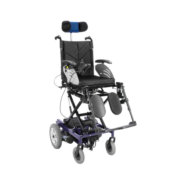 3 Silla de ruedas eléctrica YSE312, con piezas de liberación rápida y función de elevación con giro de 360°