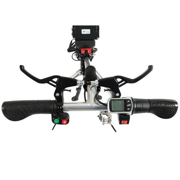 5 Accesorio para handbike para silla de ruedas YSH1005, luz delantera y pantalla LCD multivelocidad