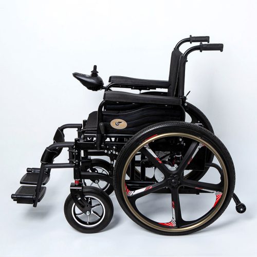 02 Silla de ruedas eléctrica portátil y ligera YSE111 con estructura de magnesio