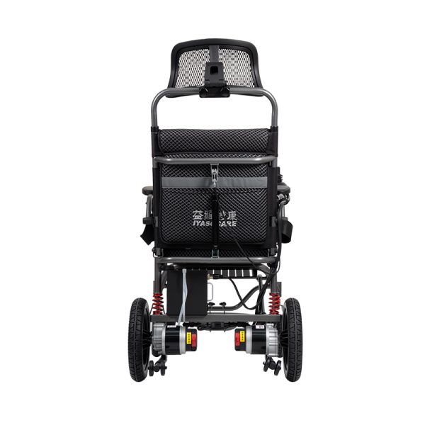 Silla de ruedas eléctrica reclinable YSE148 con reposabrazos y reposapiés ajustables y batería de liberación rápida