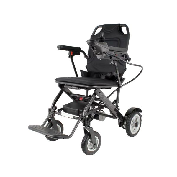 Silla de ruedas eléctrica plegable YSE106, marco de aluminio ligero, batería de litio
