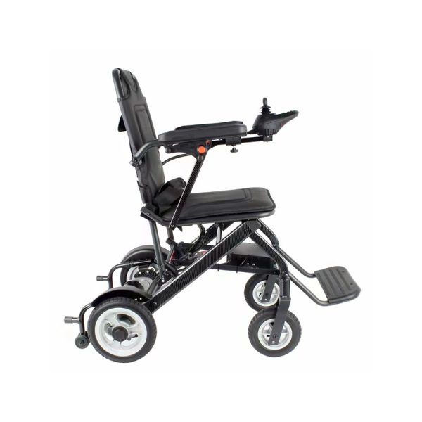 Silla de ruedas eléctrica plegable YSE106, marco de aluminio ligero, batería de litio