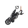 Silla de ruedas eléctrica reclinable YSE148 con reposabrazos y reposapiés ajustables y batería de liberación rápida