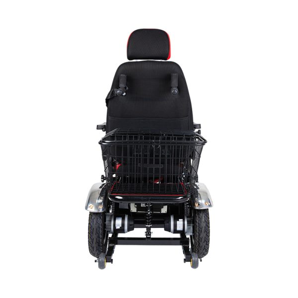 4 Silla de ruedas eléctrica pesada YSE101 para pendientes y terrenos difíciles