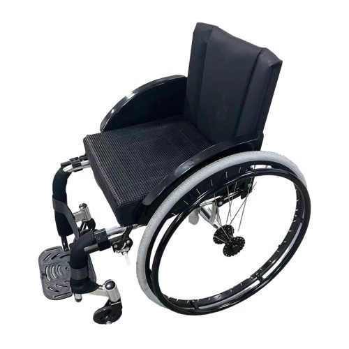 Silla de ruedas deportiva de aluminio YSM2107 con reposapiés de plástico
